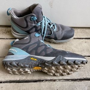Women Merrell Siren 3 Mid Top Waterproof  Hiking Vibram Boots Shoes J52904